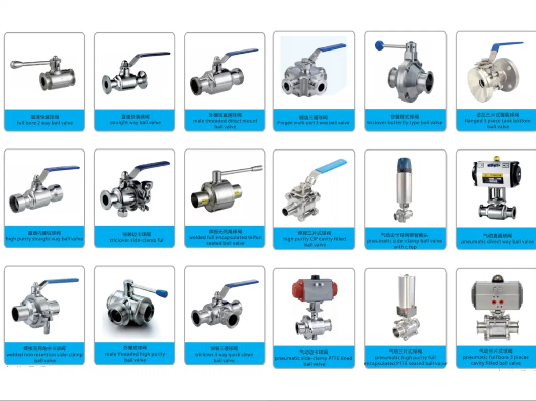 Stainless Steel Hygienic High Pressure Sanitary 3pieces Encapsulated Ball Valve (JN-BLV2009)